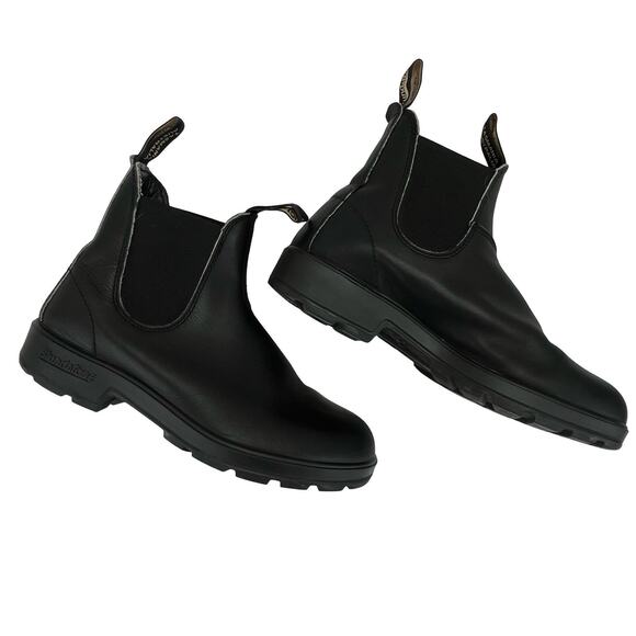 Blundstone #500 Black Leather Chelsea Boots – Unisex US W 7.5 Oil-Resistant Sole - Picture 11 of 15